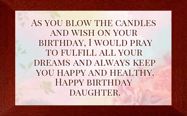 Beautiful Words For Daughter Birthday