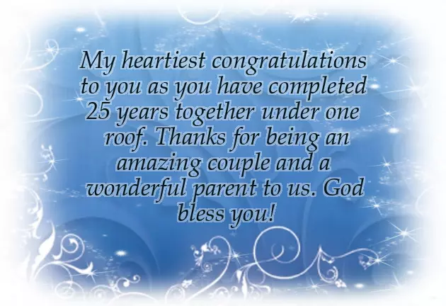 25 Years Marriage Anniversary Wishes 25 Years Marriage Anniversary Wishes