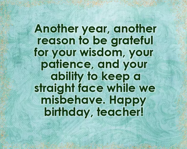 Birthday Words For Teacher Birthday Words For Teacher