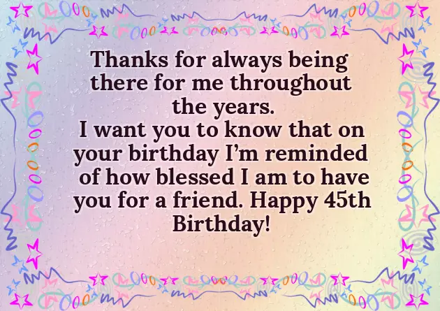 Happy Birthday 45 Years Old Happy Birthday 45 Years Old