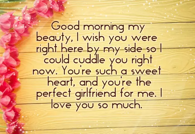 Sweet Good Morning Message To Your Love