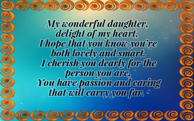 Poem For Daughter Poem For Daughter