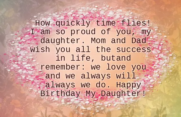Wish Happy Birthday Daughter Wish Happy Birthday Daughter
