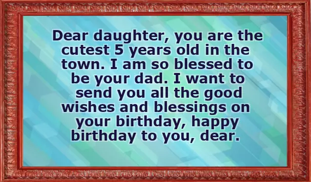 5Th Birthday Quotes For My Daughter