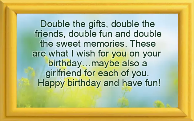 Twins Brother And Sister Birthday Wishes Twins Brother And Sister Birthday Wishes