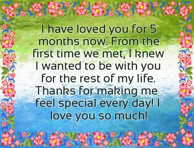 5 Month Anniversary 5 Month Anniversary