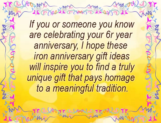 6 Year Wedding Anniversary Gift 6 Year Wedding Anniversary Gift