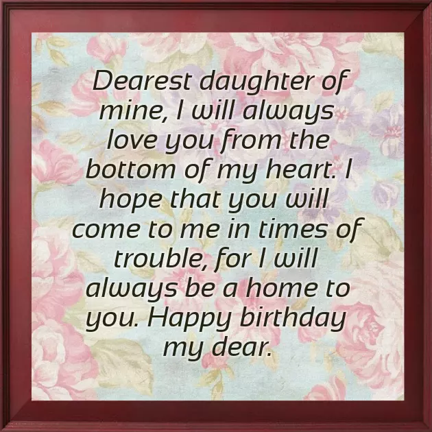 Daughter Wishes To Mom Daughter Wishes To Mom