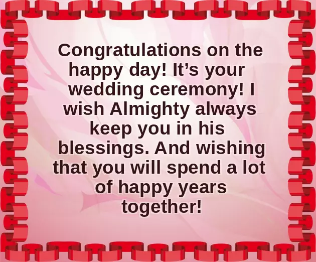 Wedding Prayer Wishes
