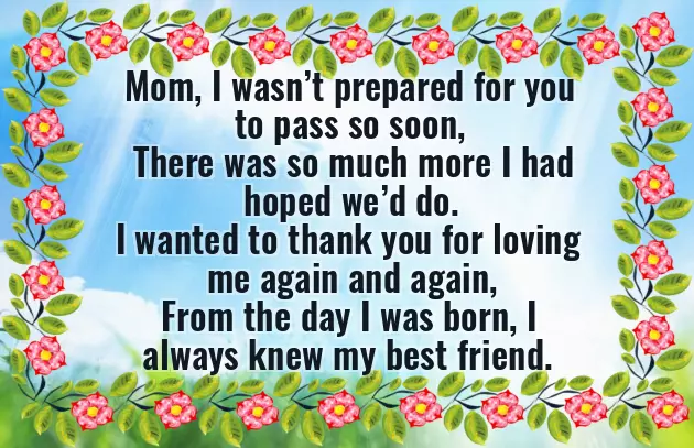 A Poem For My Mom A Poem For My Mom