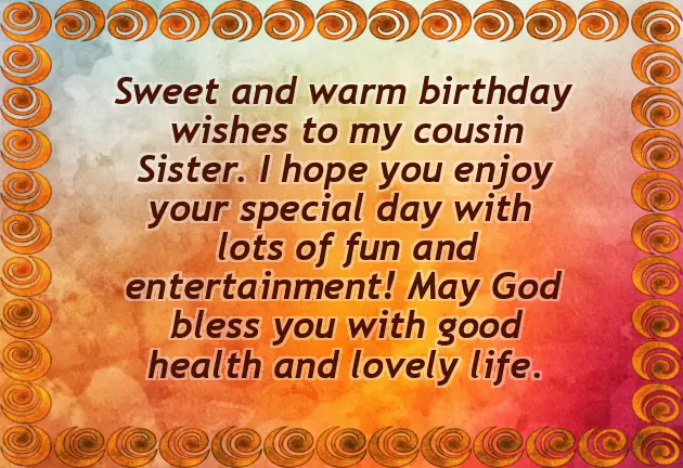 Happy Birthday Best Cousin Sister Happy Birthday Best Cousin Sister