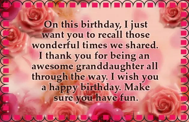 Happy Birthday Wishes From Grandparents To Granddaughter Happy Birthday Wishes From Grandparents To Granddaughter