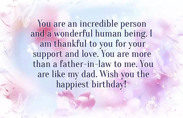 Father In Law Birthday Wishes Quotes