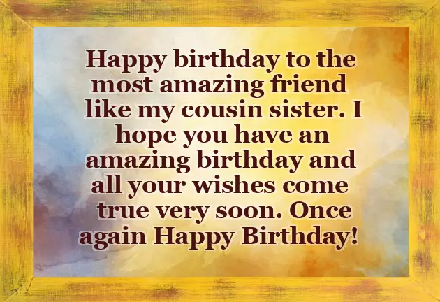 Happy Birthday Best Cousin Sister Happy Birthday Best Cousin Sister
