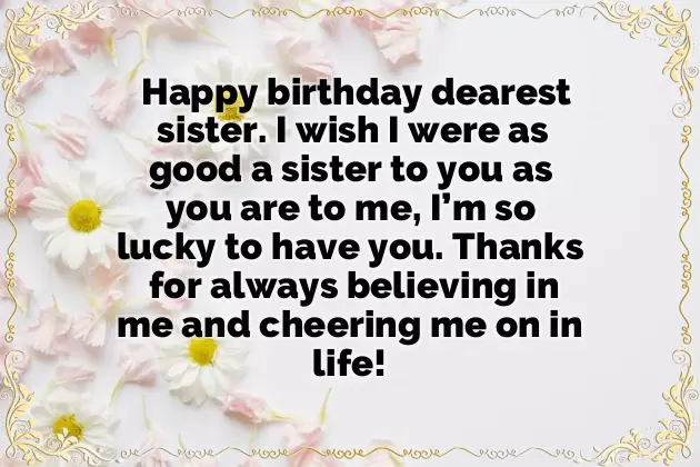 Happy Birthday Wishes To Dear Sister Happy Birthday Wishes To Dear Sister