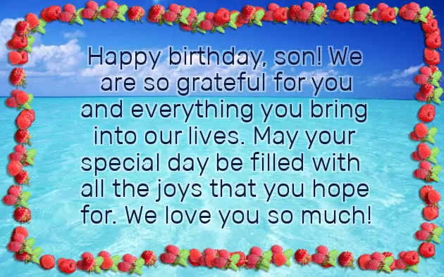 Happy Birthday To My Baby Son Happy Birthday To My Baby Son