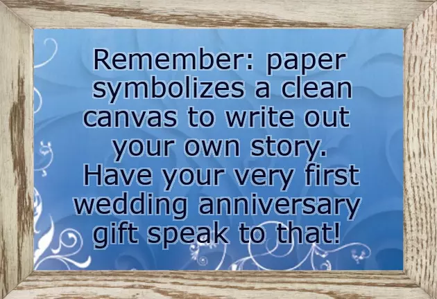 First Year Wedding Anniversary Gift First Year Wedding Anniversary Gift