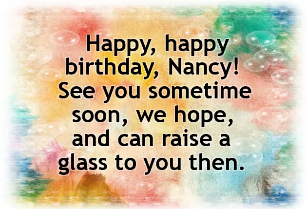 Happy Birthday Happy Birthday Nancy Happy Birthday Happy Birthday Nancy