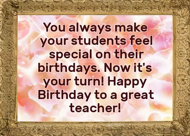 Birthday Words For Teacher Birthday Words For Teacher