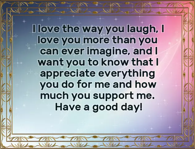 Sweet Good Morning Message To Your Love