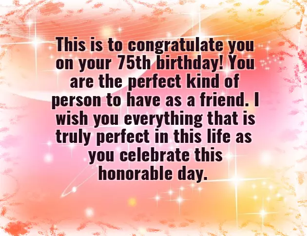 Happy 75Th Birthday Wishes