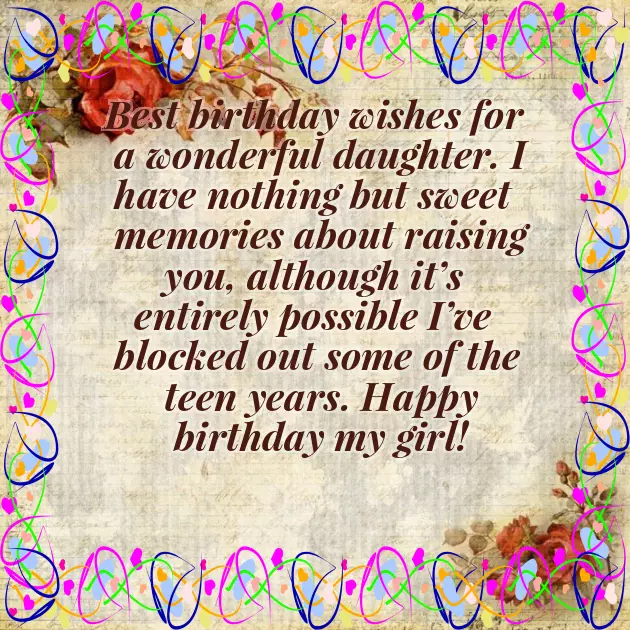 Simple Birthday Wishes For Daughter Simple Birthday Wishes For Daughter