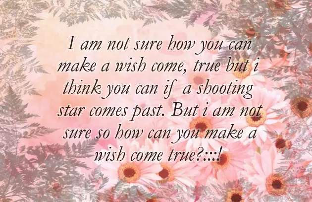Fulfill Wishes Fulfill Wishes