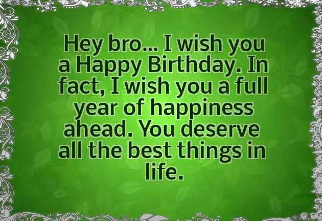 Thought For Brother Birthday