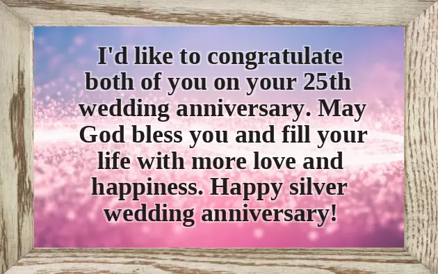 Silver Wedding Anniversary Greetings Silver Wedding Anniversary Greetings