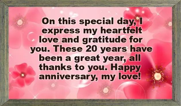 Happy 20Th Wedding Anniversary Happy 20Th Wedding Anniversary